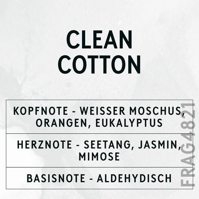 Clean Cotton Fragrance Oil scent card (German)