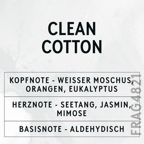 Clean Cotton Fragrance Oil scent card (German)
