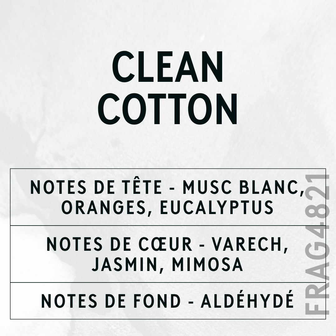Clean Cotton Fragrance Oil scent card (French)