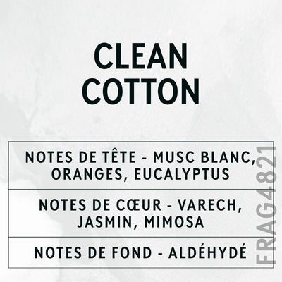 Clean Cotton Fragrance Oil scent card (French)