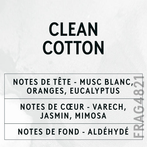 Clean Cotton Fragrance Oil scent card (French)