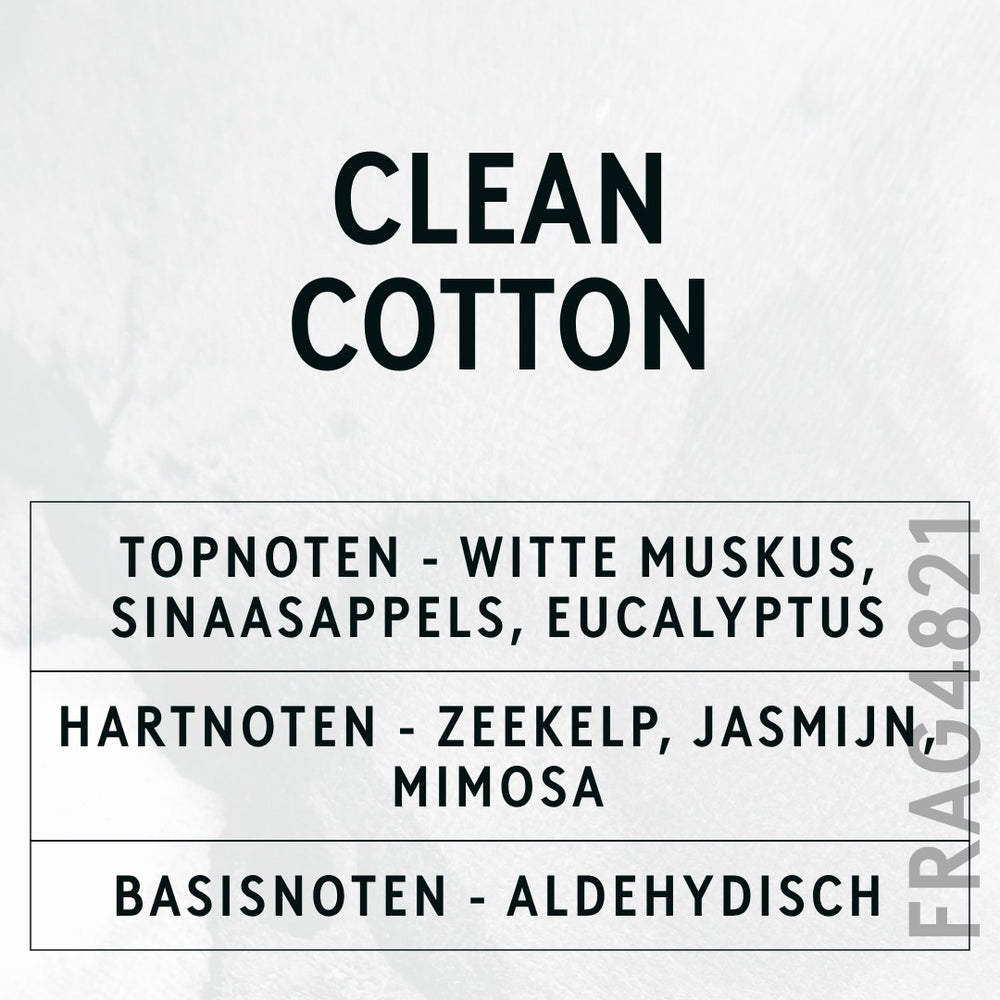 Clean Cotton Fragrance Oil scent card (Dutch)