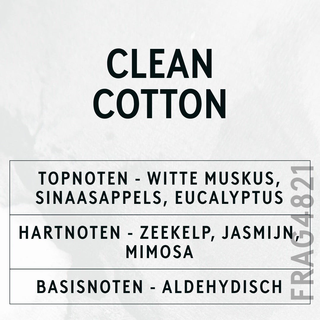 Clean Cotton Fragrance Oil scent card (Dutch)