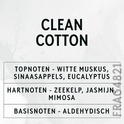 Clean Cotton Fragrance Oil scent card (Dutch)