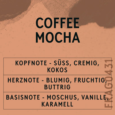 Coffee Mocha Fragrance Oil scent card (German)