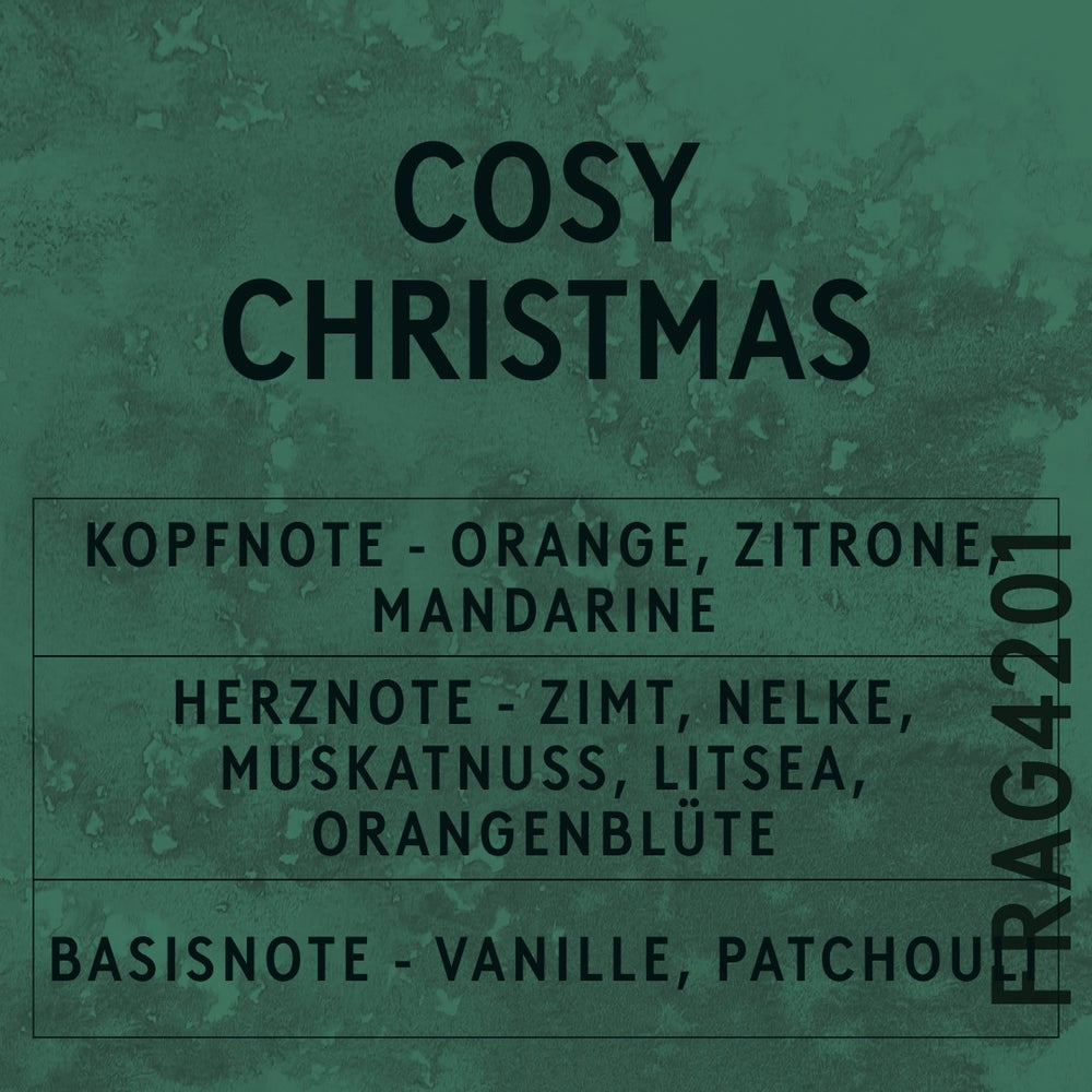 Cosy Christmas Fragrance Oil scent card (German)