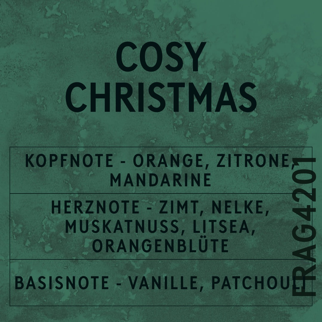 Cosy Christmas Fragrance Oil scent card (German)