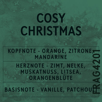 Cosy Christmas Fragrance Oil scent card (German)