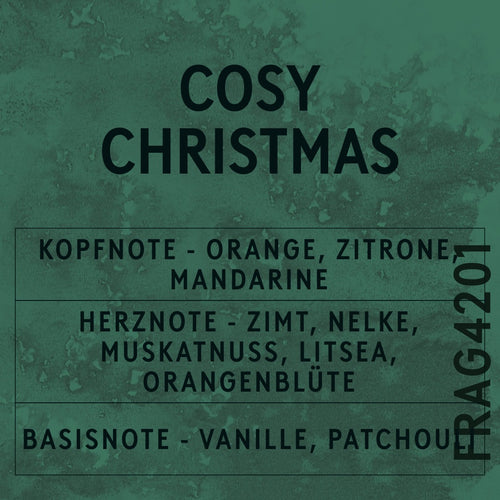 Cosy Christmas Fragrance Oil scent card (German)