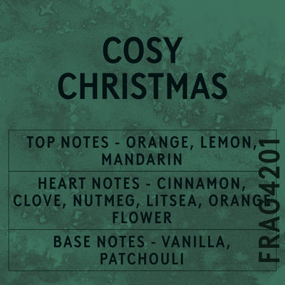 Cosy Christmas Fragrance Oil scent card (English)