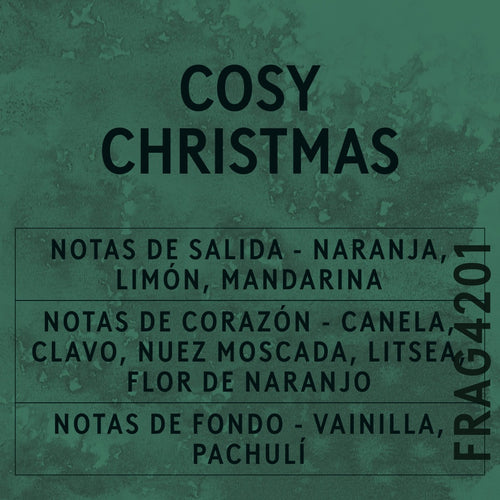 Cosy Christmas Fragrance Oil scent card (Spanish)