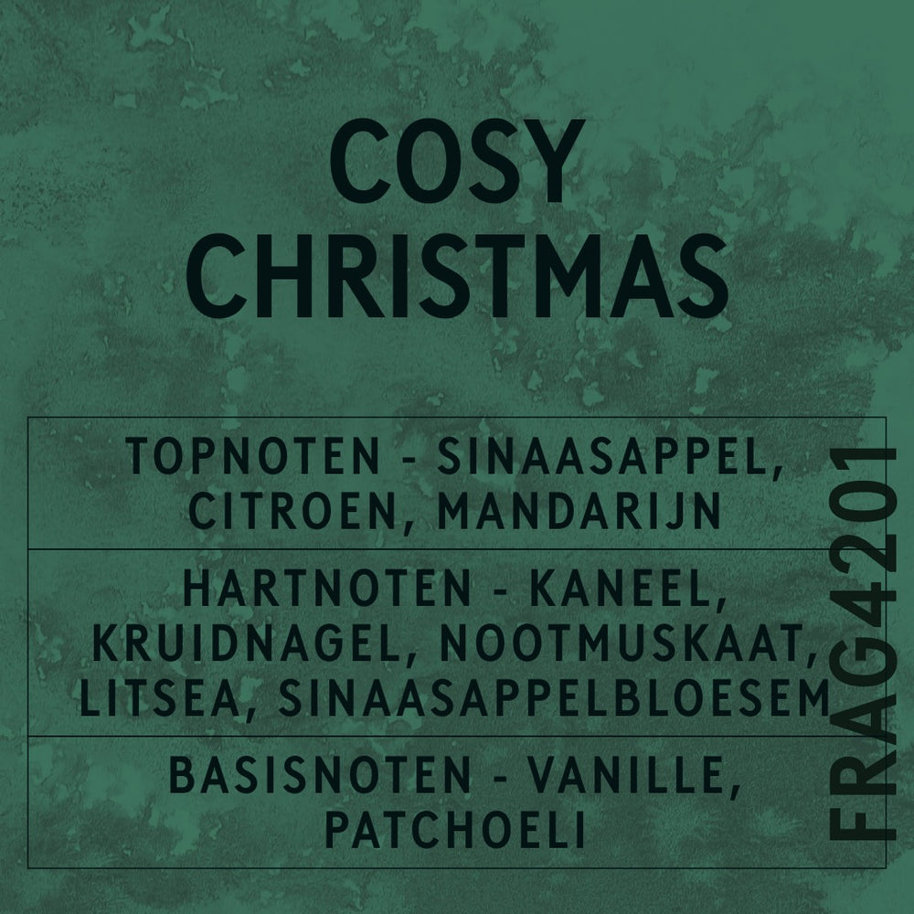 Cosy Christmas Fragrance Oil scent card (Dutch)