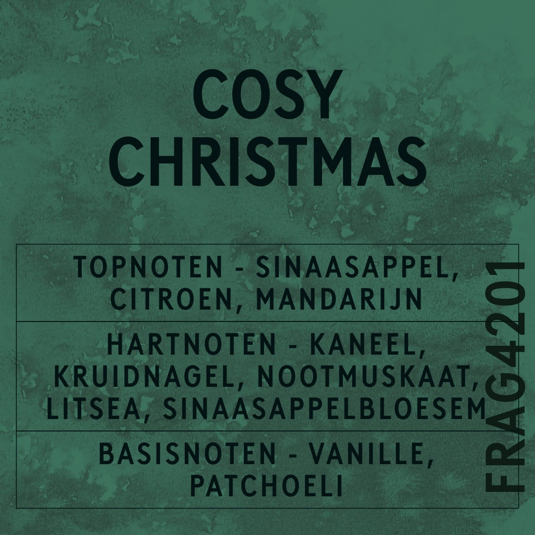 Cosy Christmas Fragrance Oil scent card (Dutch)