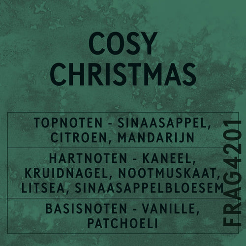 Cosy Christmas Fragrance Oil scent card (Dutch)