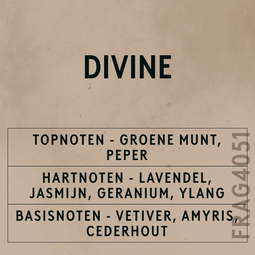Divine Natural Oil scent card (Dutch)