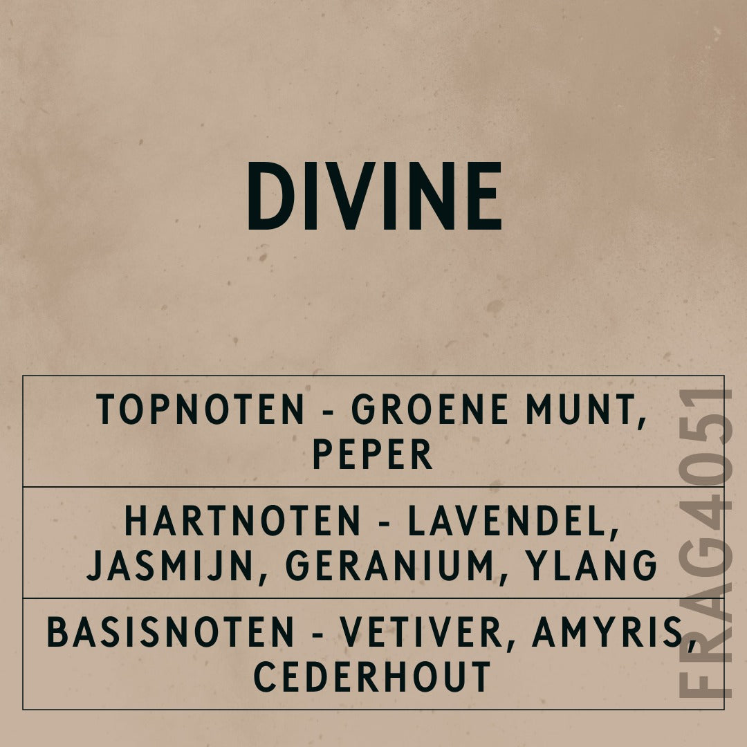 Divine Natural Oil scent card (Dutch)