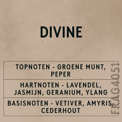 Divine Natural Oil scent card (Dutch)