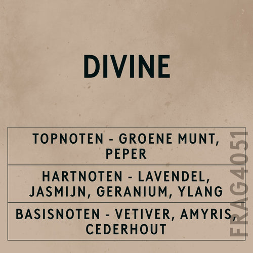Divine Natural Oil scent card (Dutch)