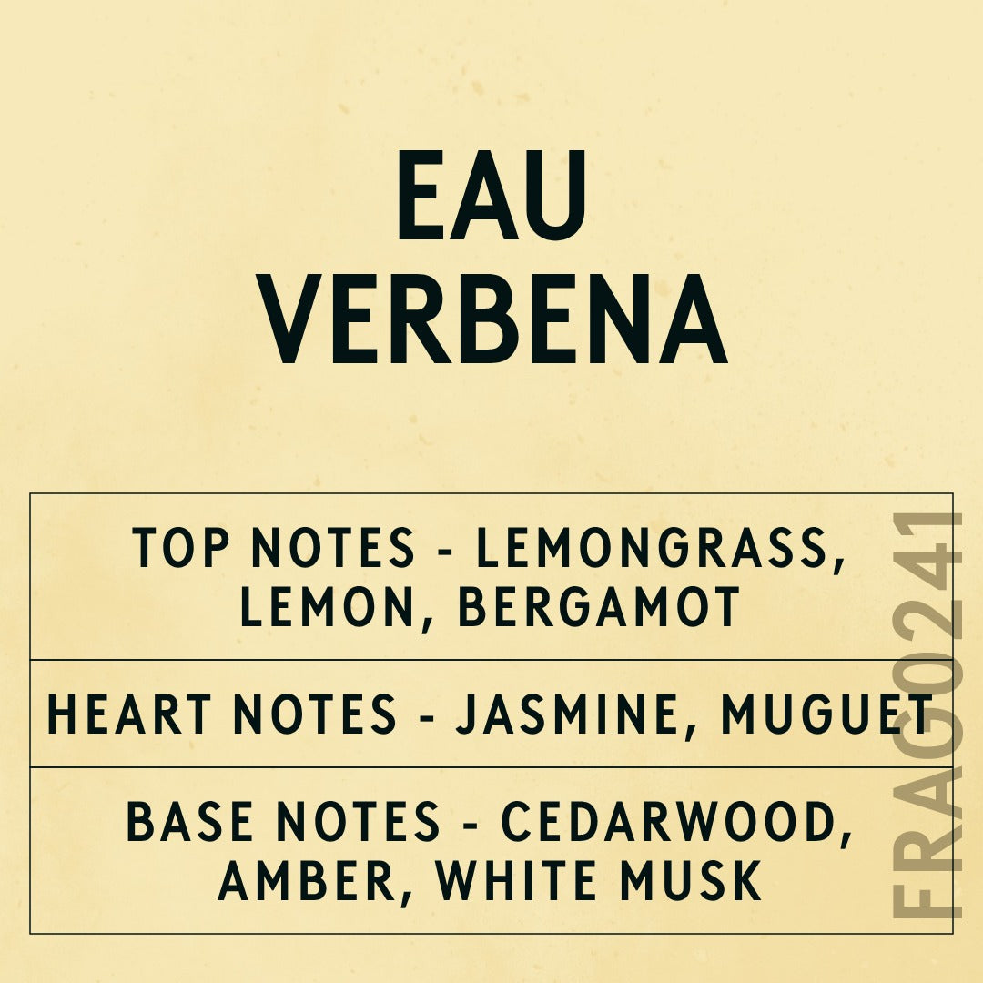 Eau Verbena Fragrance Oil scent card (English)