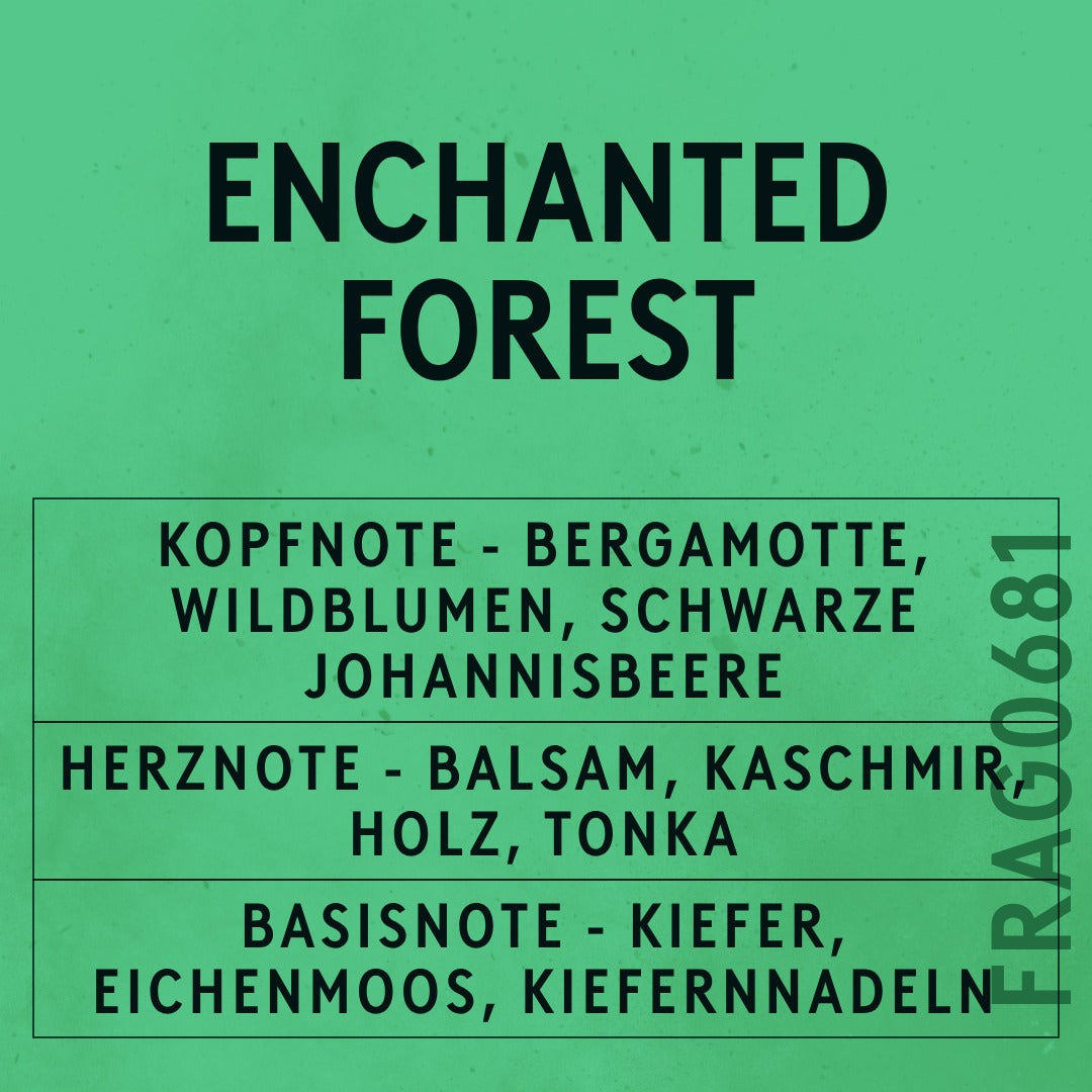Enchanted Forest Fragrance Oil scent card (German)