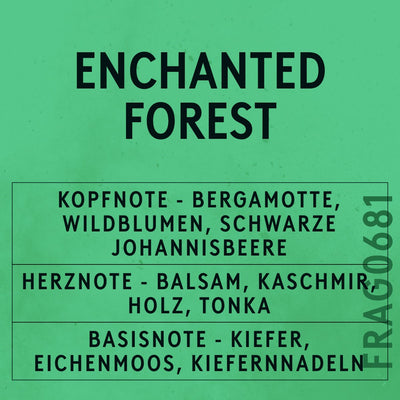 Enchanted Forest Fragrance Oil scent card (German)