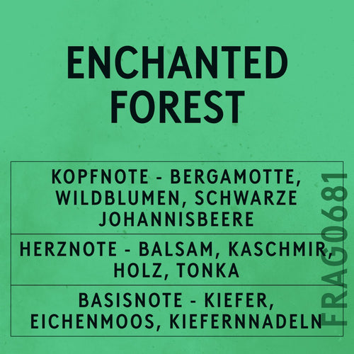 Enchanted Forest Fragrance Oil scent card (German)