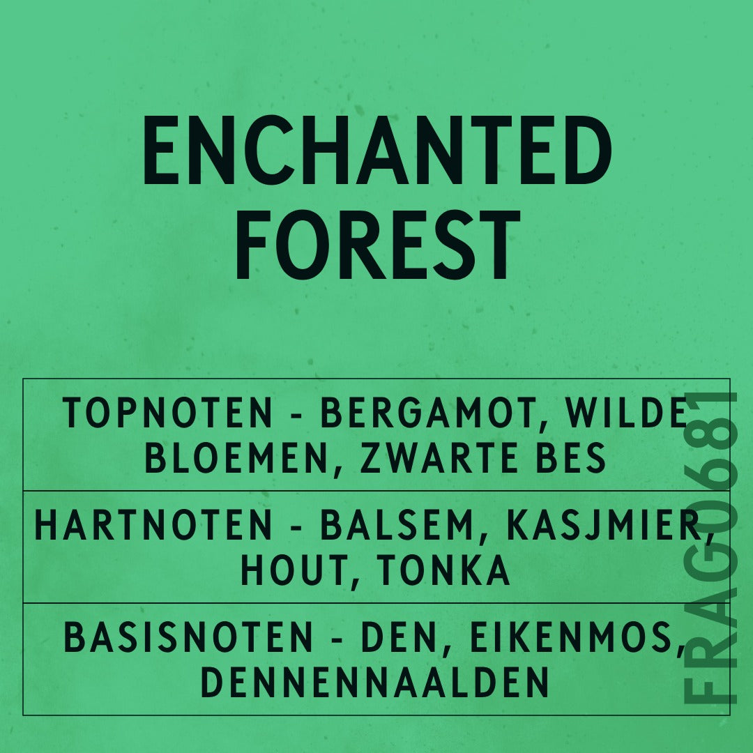 Enchanted Forest Fragrance Oil scent card (Dutch)