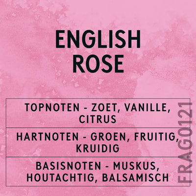 English Rose Fragrance Oil scent card (Dutch)