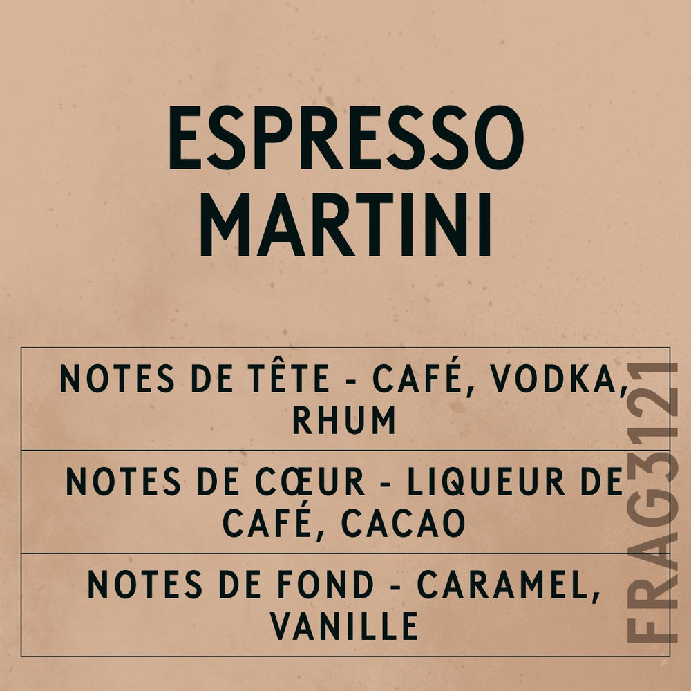 Espresso Martini Fragrance Oil scent card (French)