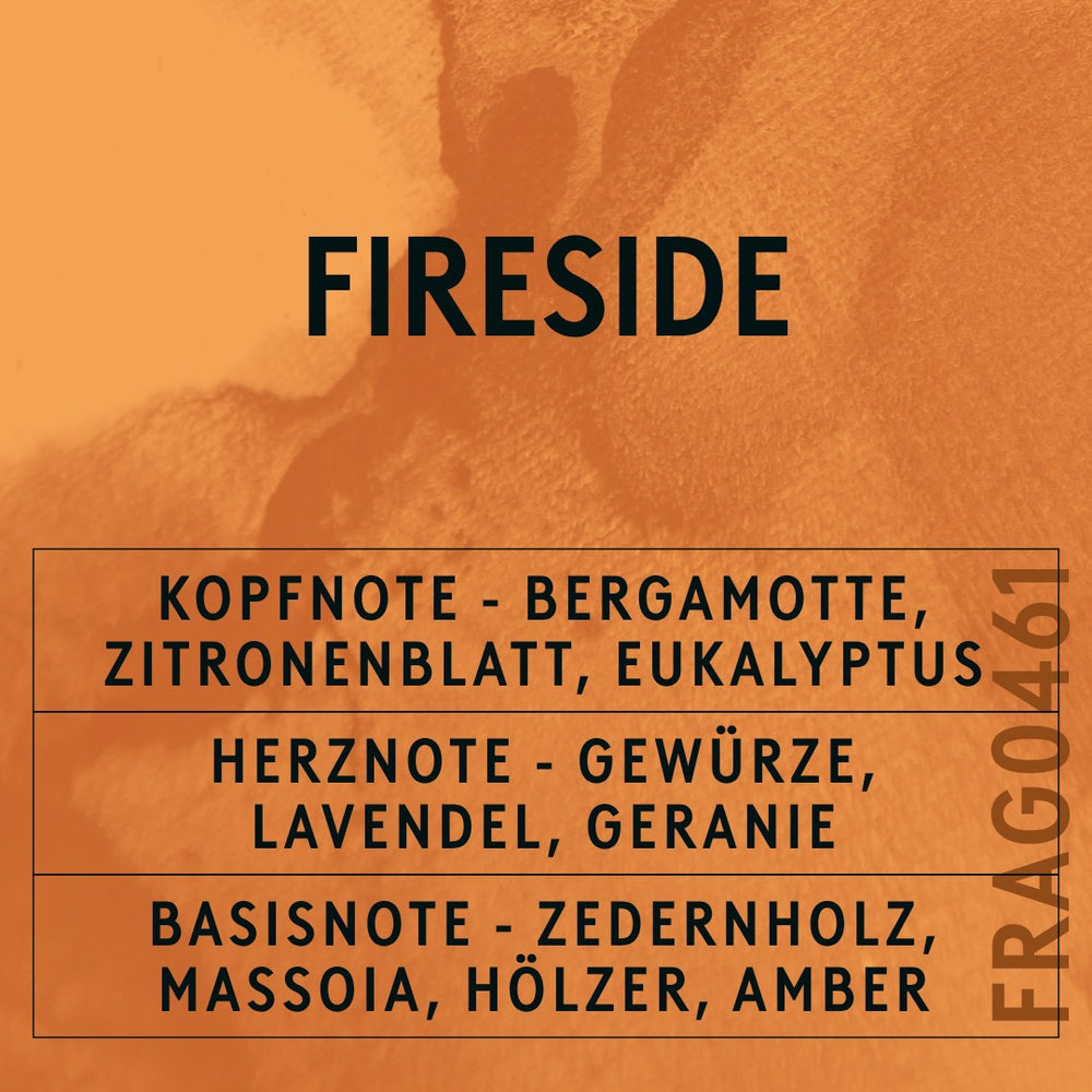 Fireside Fragrance Oil scent card (German)