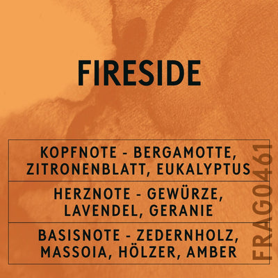 Fireside Fragrance Oil scent card (German)