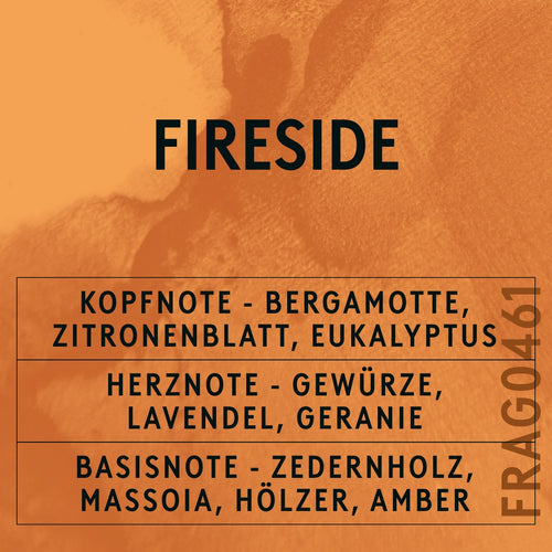 Fireside Fragrance Oil scent card (German)
