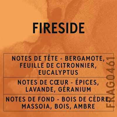 Fireside Fragrance Oil scent card (French)