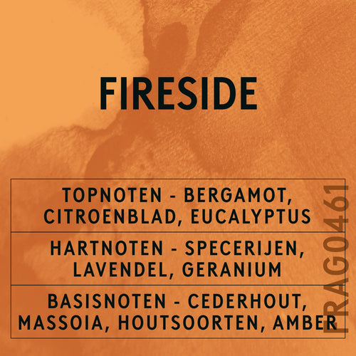 Fireside Fragrance Oil scent card (Dutch)