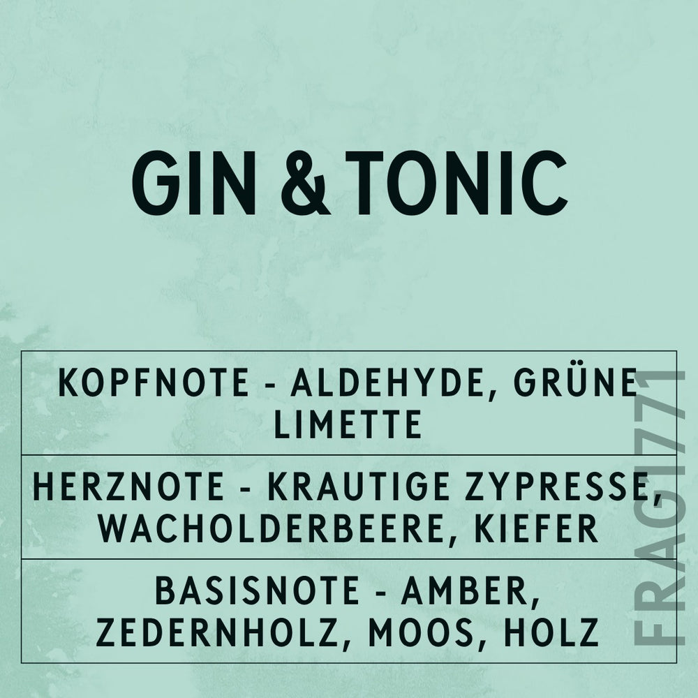 Gin And Tonic Fragrance Oil scent card (German)