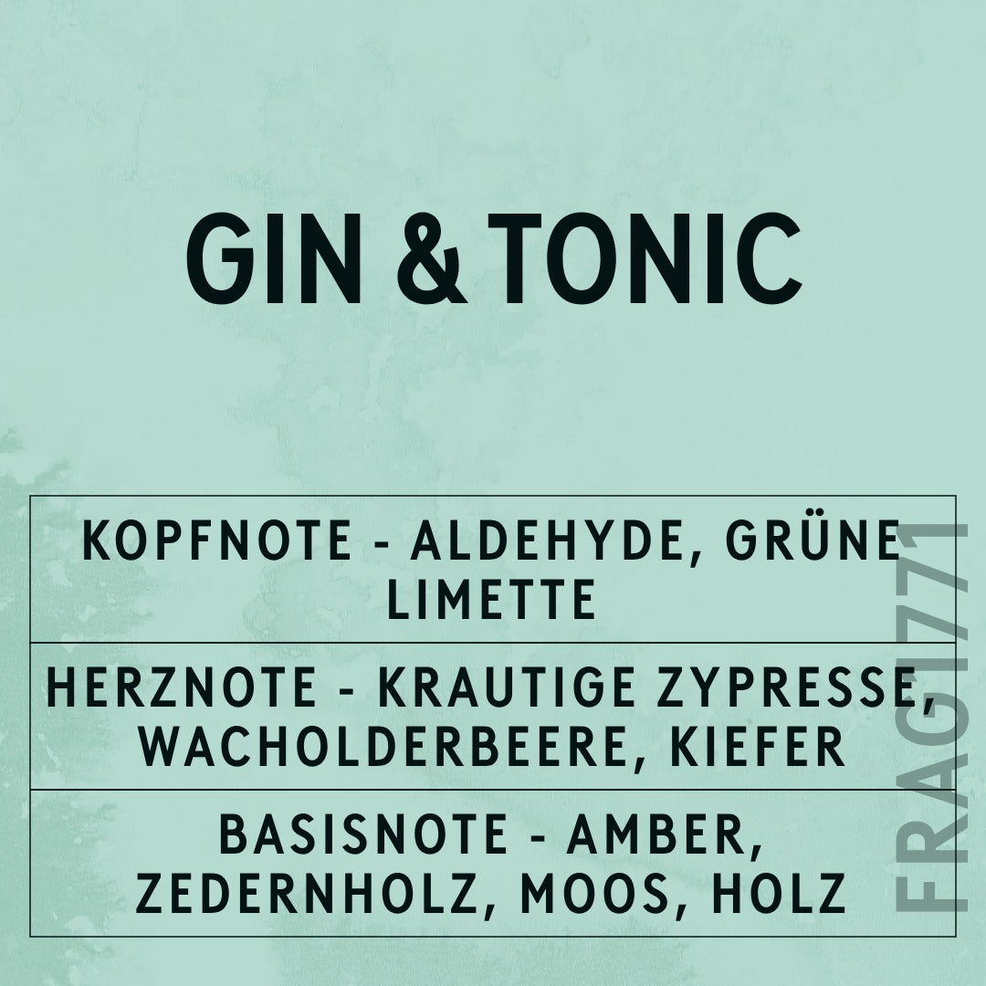 Gin And Tonic Fragrance Oil scent card (German)