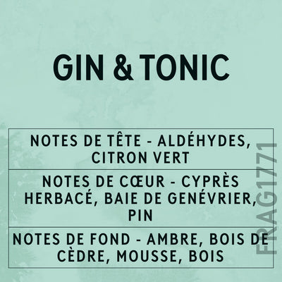 Gin And Tonic Fragrance Oil scent card (French)