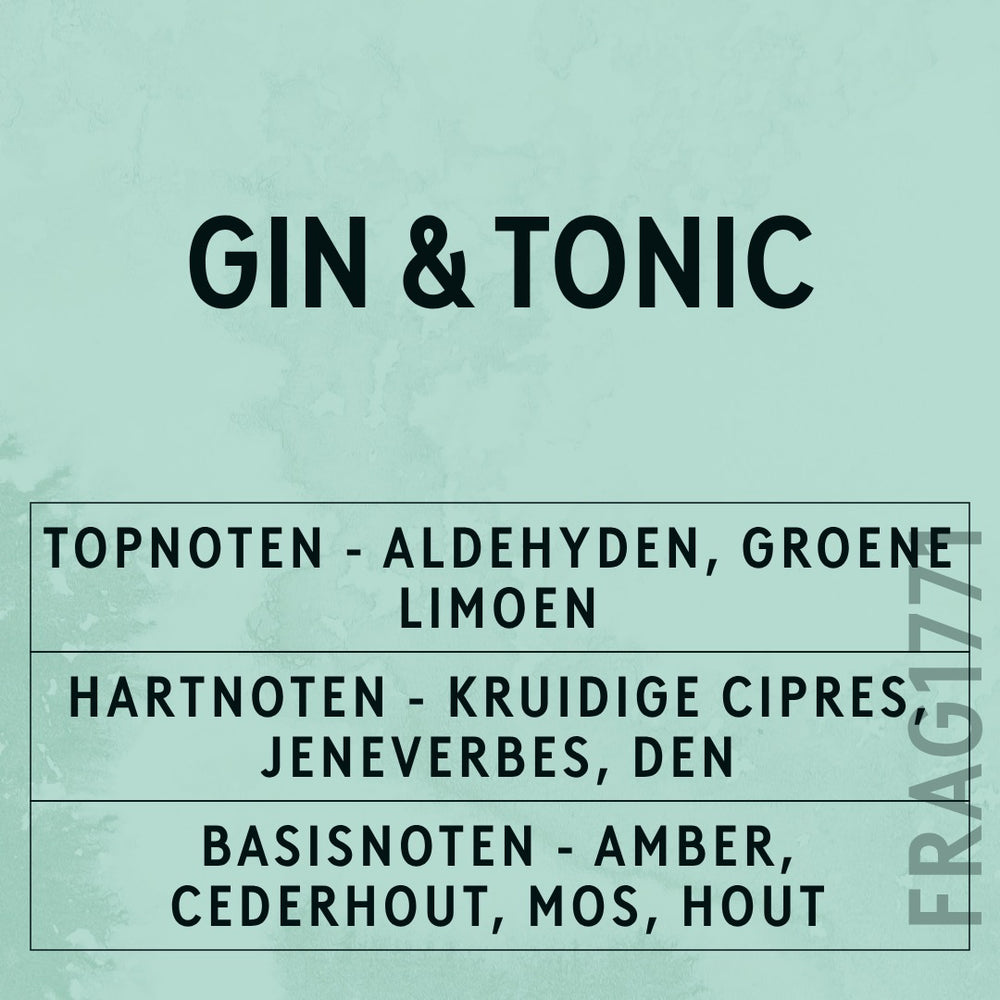 Gin And Tonic Fragrance Oil scent card (Dutch)