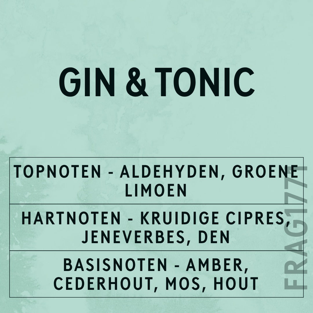 Gin And Tonic Fragrance Oil scent card (Dutch)