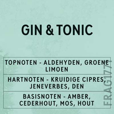 Gin And Tonic Fragrance Oil scent card (Dutch)
