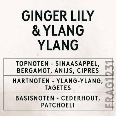 Ginger Lily & Ylang Ylang Oil scent card (Dutch)