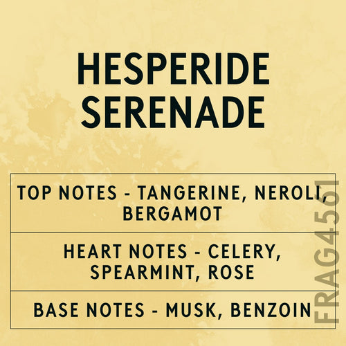 Hesperide Serenade Fragrance Oil scent card (English)