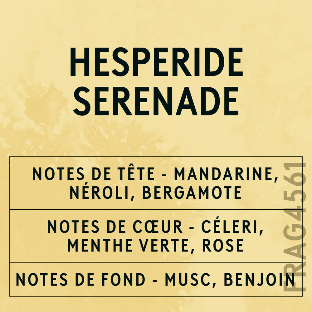 Hesperide Serenade Fragrance Oil scent card (French)