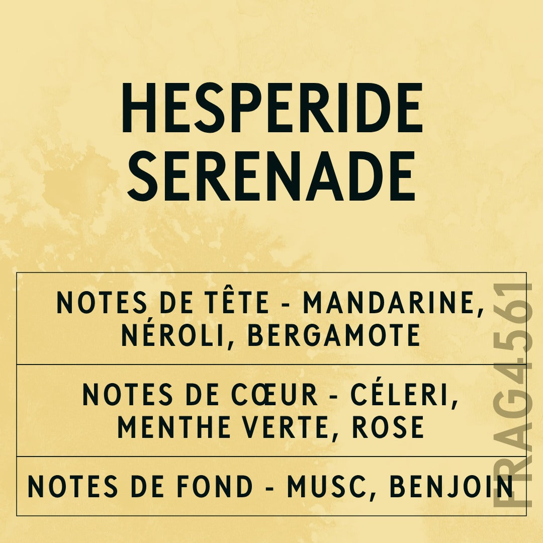 Hesperide Serenade Fragrance Oil scent card (French)