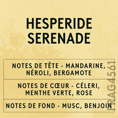 Hesperide Serenade Fragrance Oil scent card (French)