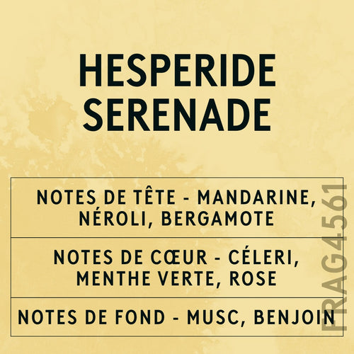 Hesperide Serenade Fragrance Oil scent card (French)