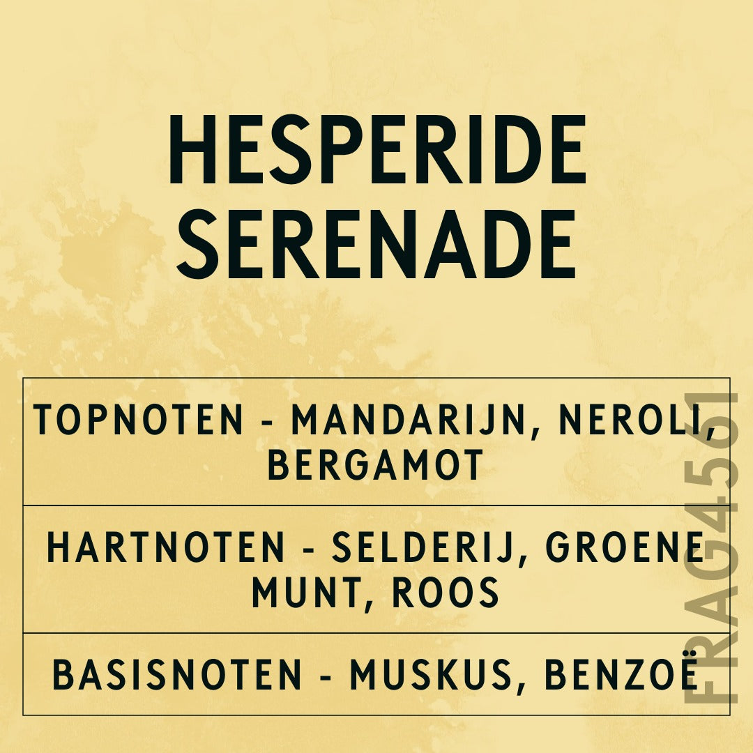 Hesperide Serenade Fragrance Oil scent card (Dutch)