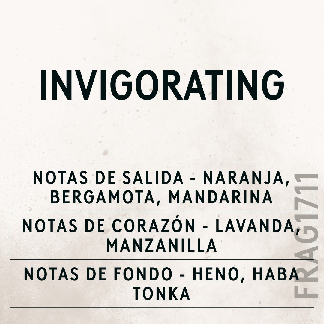 Invigorating Natural Oil scent card (Spanish)