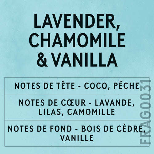 Lavender, Chamomile & Vanilla Fragrance Oil scent card (French)