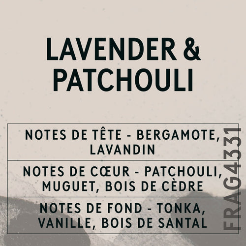 Lavender & Patchouli Fragrance Oil with Citrepel Insect Repellent scent card (French)